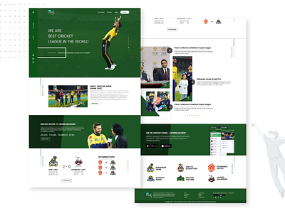 PSL Homepage 2020 trend color palette design flat design homepage design landing page ui user experience user interface web design