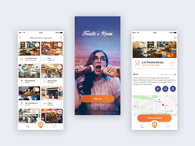 App For Finding Restaurants Near You app branding design filters food app ui icons restaurant app