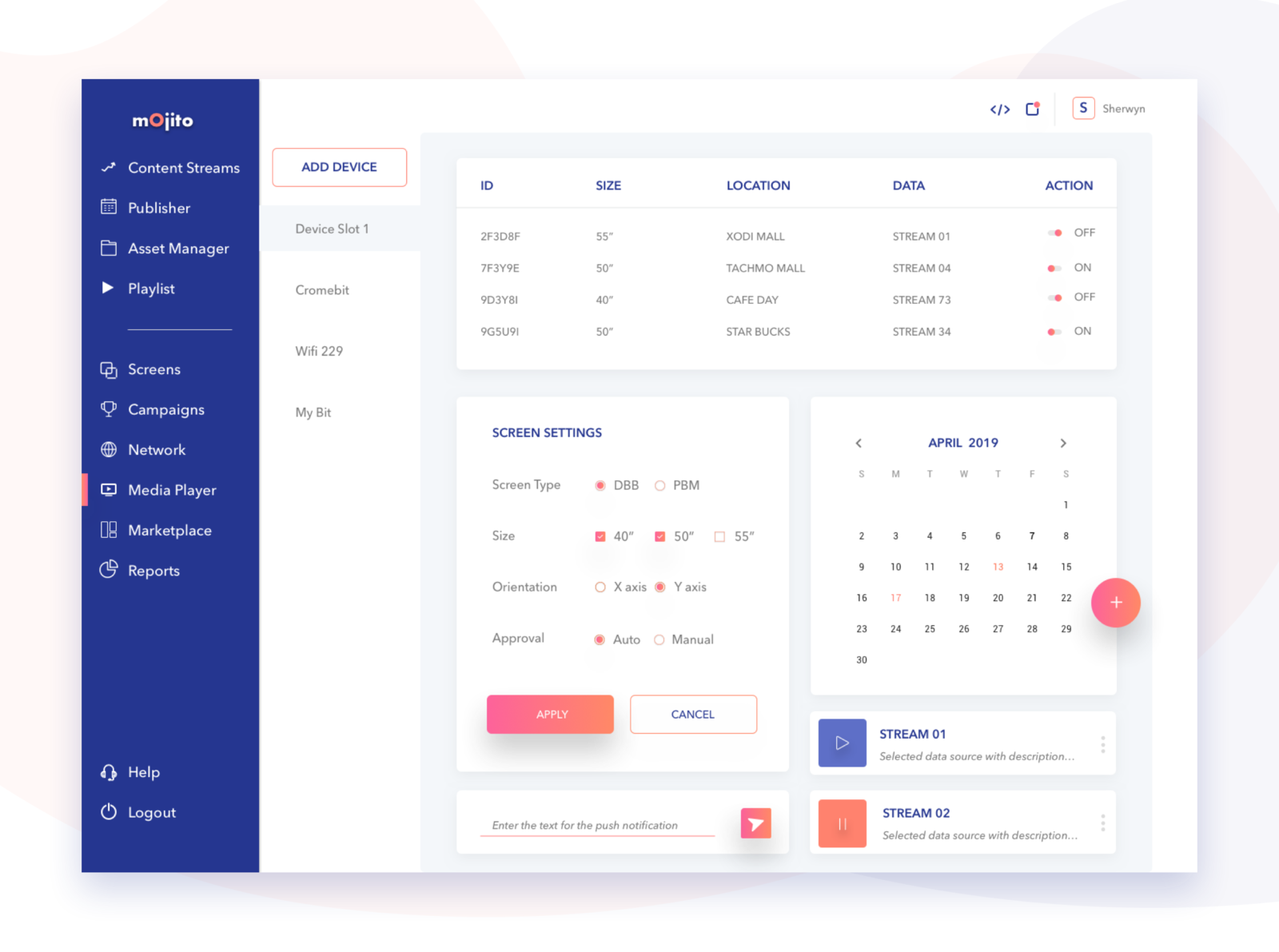 Billboards Admin Dashboard by Karthik on Dribbble