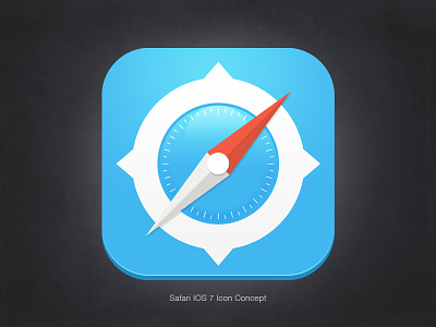 Safari iOS 7 Icon Concept