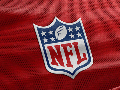 Sports fabric texture template NFL logo