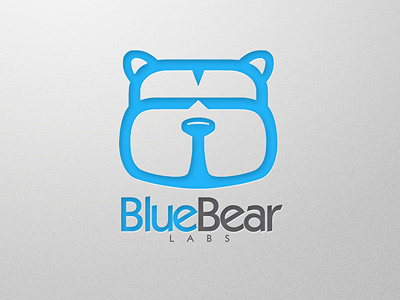 Blue Bear animal bear blue dog forrest labs logo wolf