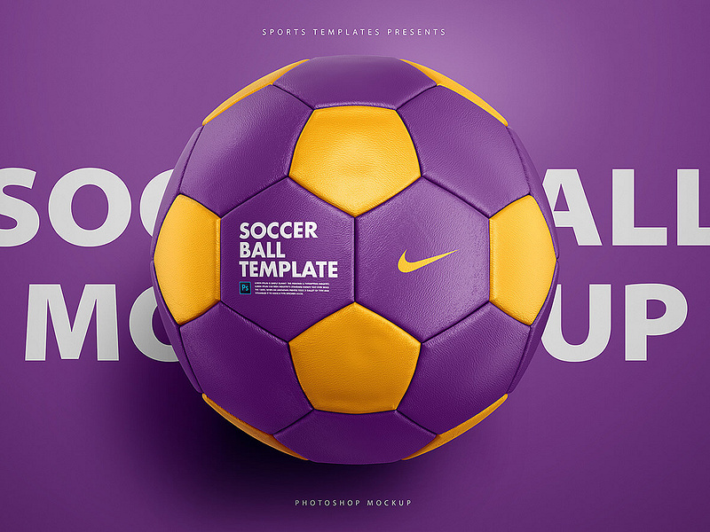 Download Soccer Ball football Mockup Template by Ali Rahmoun on Dribbble