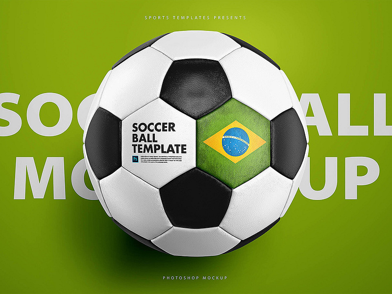 Download Soccer Ball football Mockup Template by Ali Rahmoun on Dribbble