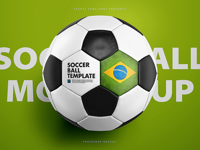 Download Soccer Ball football Mockup Template by Ali Rahmoun on ...