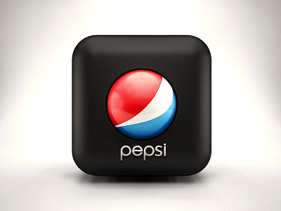 Pepsi IOS Icon 3ds coca cola coke icon ios ipad iphone leather max minimal pepsi realistic soft drink vray