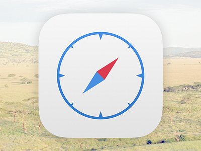 Safari iOS 8 style icon compass icon ios ios8 mac osx safari