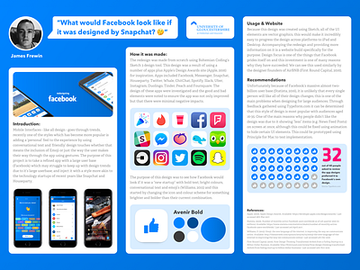 Facebook App Redesign Poster app emoji facebook fun houseparty interesting ios redesign snapchat ui university
