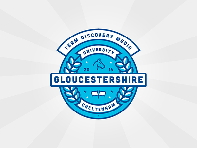 Team Discovery Media x University of Gloucestershire cheltenham gloucestershire sticker tdm team discovery university