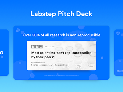 Labstep - Pitch Deck labstep pitch deck research science startup website