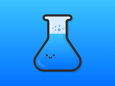 A Happy Flask Labstep Sticker labstep platform science startup stickers