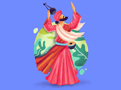 Tradition 2020 art baul creative dance illustration illustrator india music traditional trend west bengal