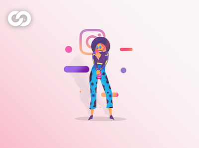 Insta Queen 2020 app art artist best color creative design illustration illustrator instagram instagram post instagram stories landing page trend ui vector