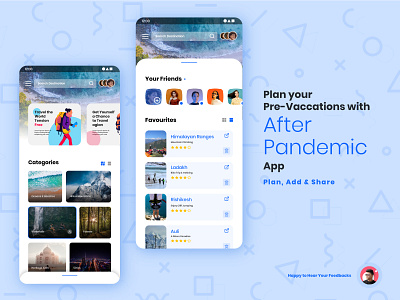 After Pandamic App Ui 2020 app app design branding creative design innovation latest trend logo pandemic socialmedia travel trend ux