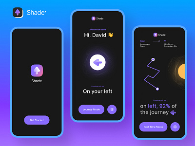 Shade App app app design branding new design shade trend ui uiux usefull
