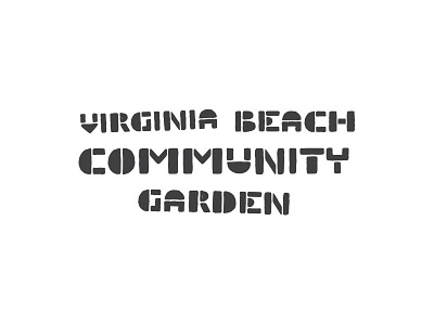 Virginia Beach Community Garden brand food garden identity logo logotype mark