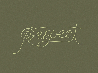 Respect font hand drawn type illustration respect script typography