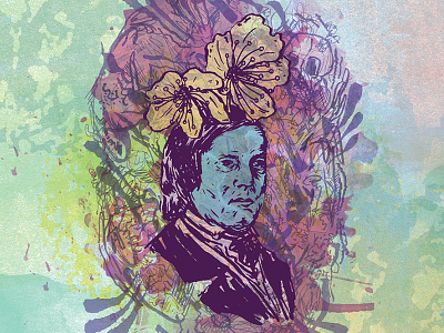 Schumann art composer flower illustration music symphony