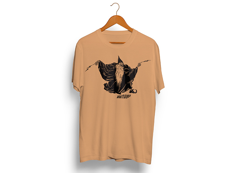 Logstradamus beach dance lightning wizard illustration apparel