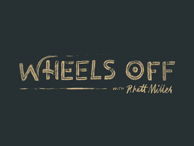 Wheel's Off hand lettering illustration lettering logo logo design podcast procreate
