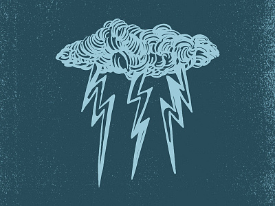 Third beer brewery cloud illustration illustration art illustration art director design lightning logo virginia