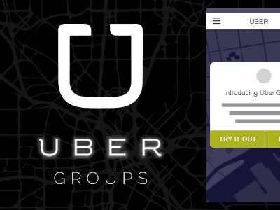 Uber Groups (Wireframe Concepts)