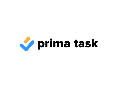 Prima Task Logo brand design brand identity branding check mark design graphic graphic design logo logo design logodesign manager task task manager