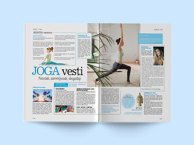 Joga Magazine Layout Design cover design graphic graphic design layout layoutdesign magazine magazine cover magazine design typography yoga