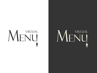 Virtual Menu Logo design graphic graphic design graphicdesign logo logodesign menu virtual