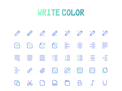 write colorful icon app design flat icon icon icon set iconography ui design ux webdesign