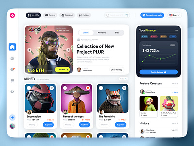 NFT Marketplace crypto cryptocurrency figma nft nft design ui ui design ux ux design website