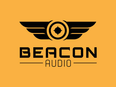 Beacon Audio audio bullseye gold military music typography wings