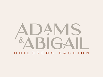 Adams & Abigail branding dailylogochallenge design logo logotype typography wordmark