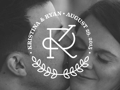 August 29, 2015 crest design happy laurel logo typography wedding