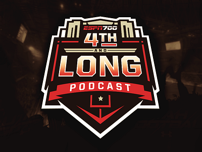 4th & Long espn fantasy football logo podcast pro sports