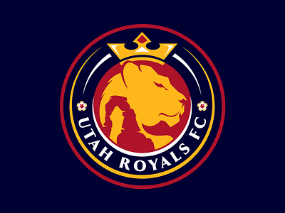 Utah Royals FC crown gold lioness nwsl royal soccer team utah women