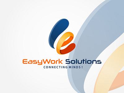 EasyWork Solutions brand identity corporate identity design easy icon identity logo workers