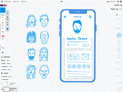 Profile avatars for wireframing avatar concept app conceptsapp design ux wireframe wireframing