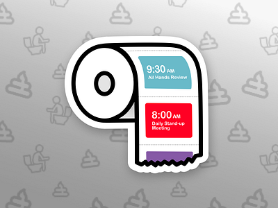 Toilette Meetings affinity designer ipad icon illustration meetings sticker sticker design sticker mule