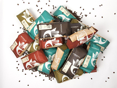 Metropolis Coffee Packaging 2014 art deco coffee color coded craft foodie gourmet modern packaging