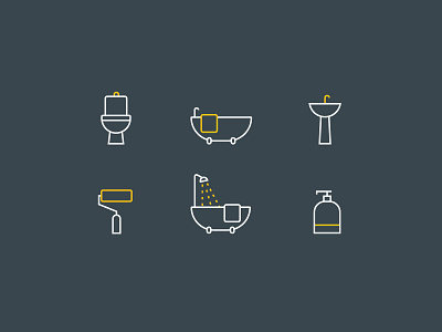 Bathroom Decor Icons