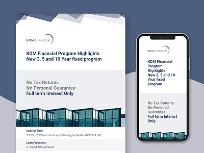 E-Mail - KDM Financial branding design figma financial logo ui