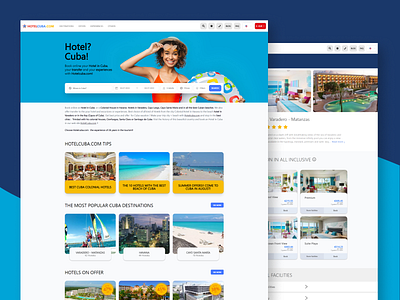 hotelcuba.com design figma form hotel booking hotels travel ui usability ux vacations web