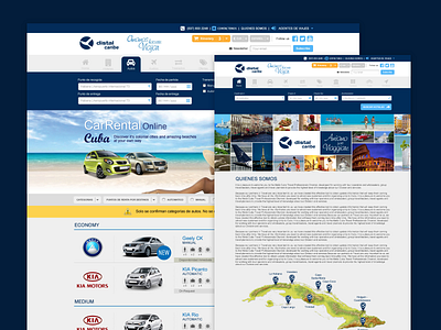 Web Distal Caribe beach car rent cuba design hotel booking hotels tour tourism