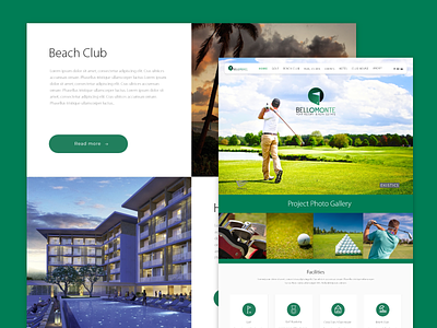 Web Bellomonte adobe xd beach club cuba design golf golf club hotels realestate travel travel agency ui vacations website