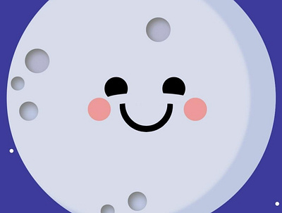 Smiling Moon animation moon smile