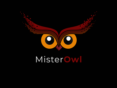Mister Owl III design eyes logo owl