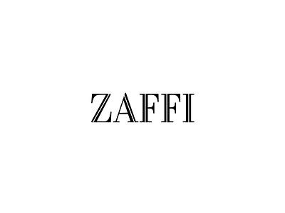 ZAFFI logo logotype text