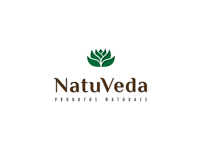 NatuVeda ayurveda health logo lotus