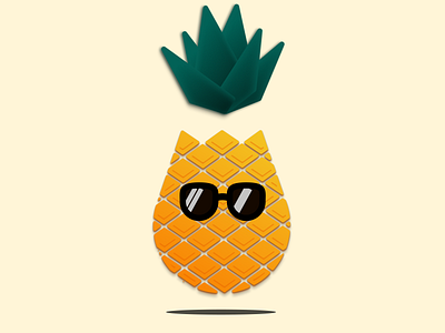 Tropical Pineapple desgin figma graphic design pineapple